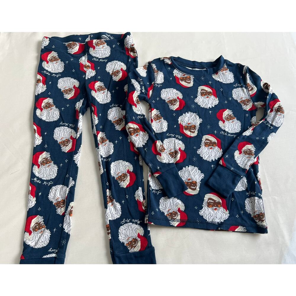 Old Navy Christmas Santa PJS size 6 Small unisex